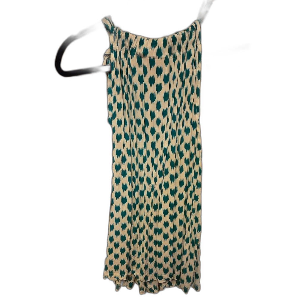 Teal and White Patterned Women's Halter